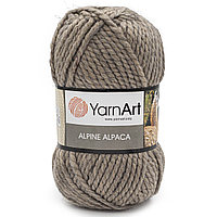 Пряжа YarnArt 'Alpine Alpaca' 150гр 120м (30% альпака, 10% шерсть, 60% акрил) (432 бежево-серый)