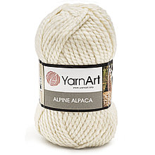 Пряжа YarnArt 'Alpine Alpaca' 150гр 120м (30% альпака, 10% шерсть, 60% акрил) (433 молочный)