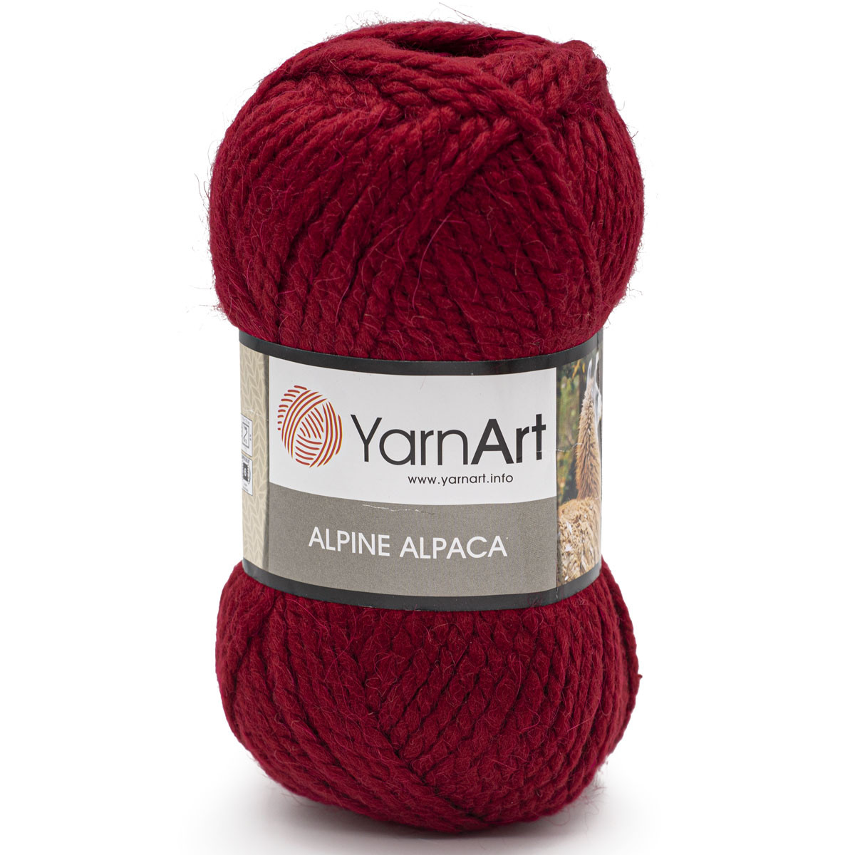 Пряжа YarnArt 'Alpine Alpaca' 150гр 120м (30% альпака, 10% шерсть, 60% акрил) (434 красный) - фото 1 - id-p199378093