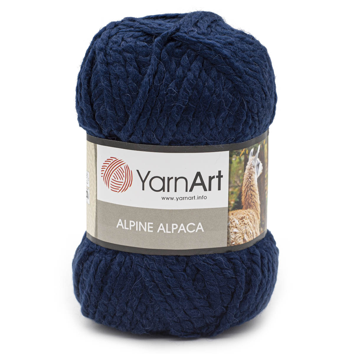 Пряжа YarnArt 'Alpine Alpaca' 150гр 120м (30% альпака, 10% шерсть, 60% акрил) (437 синий) - фото 1 - id-p199378095