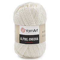 Пряжа YarnArt 'Alpine Angora' 150гр 150м (20% шерсть, 80% акрил) (330 белый)