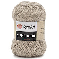 Пряжа YarnArt 'Alpine Angora' 150гр 150м (20% шерсть, 80% акрил) (333 серый беж)