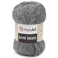 Пряжа YarnArt 'Alpine Angora' 150гр 150м (20% шерсть, 80% акрил) (335 серый)