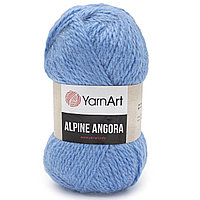 Пряжа YarnArt 'Alpine Angora' 150гр 150м (20% шерсть, 80% акрил) (337 голубой)