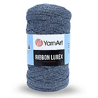 Пряжа YarnArt 'Ribbon Lurex' 250гр 110м (60% хлопок, 20% вискоза, полиэстер, 20% металлик) (730 джинсовый)