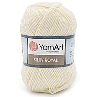 Пряжа YarnArt 'Silky Royal' 50гр 140м (35% шелковая вискоза, 65% шерсть мериноса) (430 молочный)