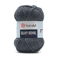 Пряжа YarnArt 'Silky Royal' 50гр 140м (35% шелковая вискоза, 65% шерсть мериноса) (435 черный)