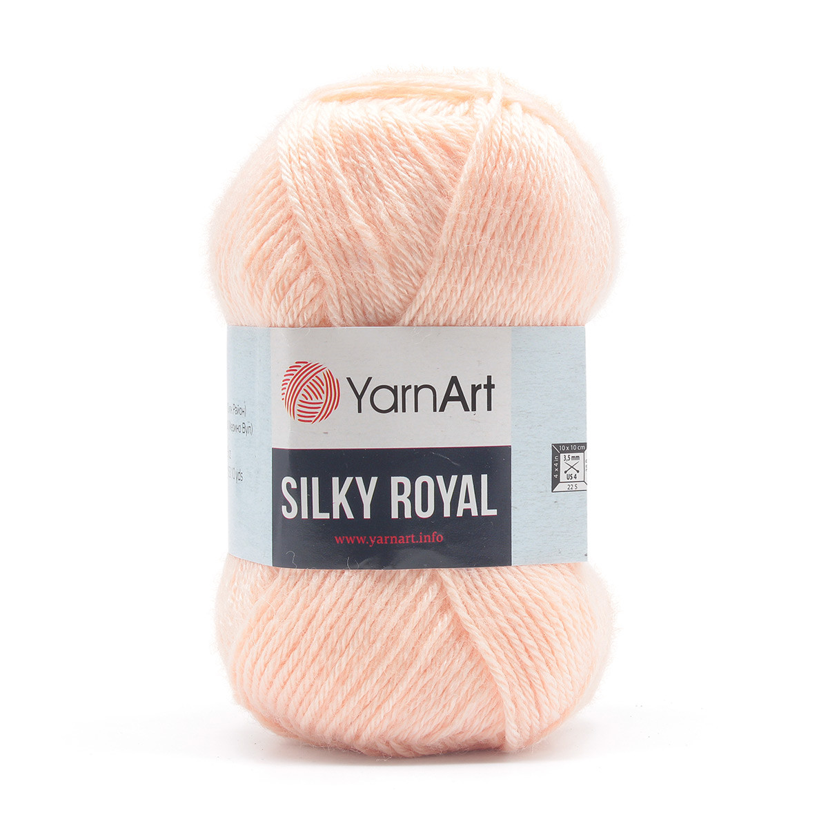 Пряжа YarnArt 'Silky Royal' 50гр 140м (35% шелковая вискоза, 65% шерсть мериноса) (441 пудровый) - фото 1 - id-p199378246
