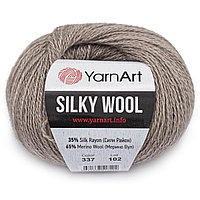Пряжа YarnArt 'Silky Wool' 25гр 190м (35% шелковая вискоза, 65% шерсть мериноса) (337 темный беж)