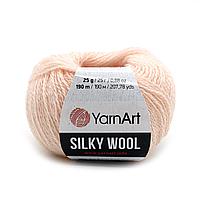 Пряжа YarnArt 'Silky Wool' 25гр 190м (35% шелковая вискоза, 65% шерсть мериноса) (341 пудровый)
