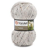 Пряжа YarnArt 'Tweed' 100гр 300м (30% шерсть, 60% акрил, 10% вискоза) (220 белый)