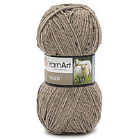 Пряжа YarnArt 'Tweed' 100гр 300м (30% шерсть, 60% акрил, 10% вискоза) (227 кофе с молоком)