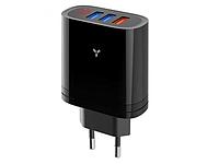 Зарядное устройство AccesStyle Topaz 30W3A 3xUSB Black