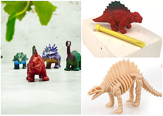Игровой набор "Юный археолог. Мир динозавров. Раскопки". Раскопай скелет "Динозавра" + фигурка  Стегозавр