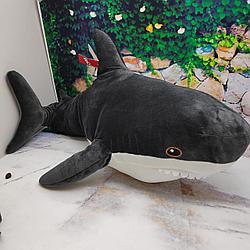 Мягкая игрушка Акула, 90 см Темно серая