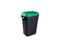 Контейнер для мусора пластик. 75л (зел. крышка) TAYG