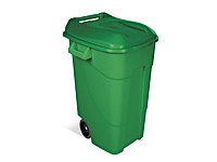 Контейнер для мусора пластик. 120л, зелёный TAYG