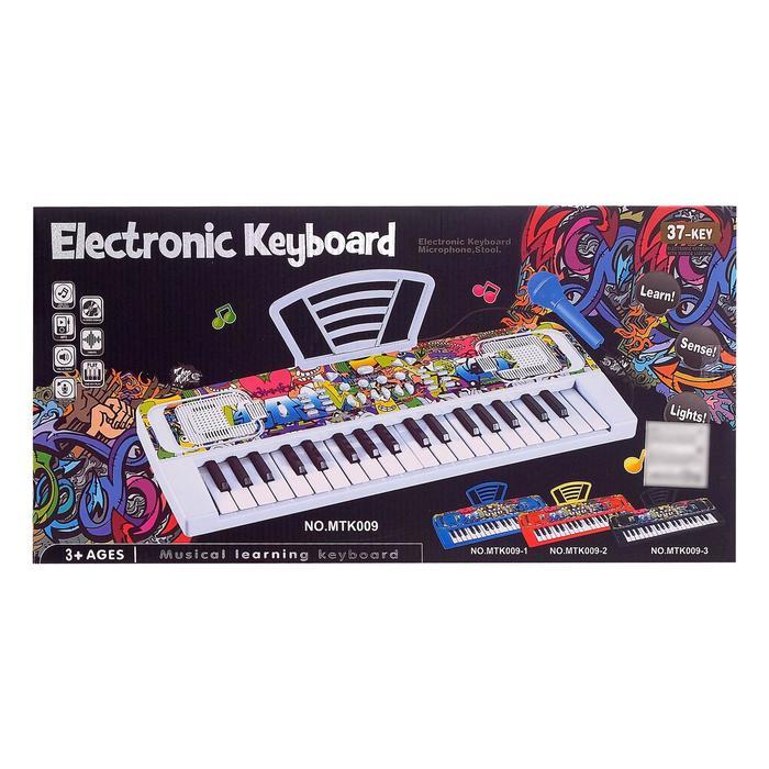 Синтезатор «Крутое граффити», 37 клавиш, с микрофоном, с пюпитром - фото 4 - id-p199389123