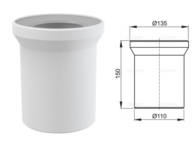 Насадка для унитаза 150 мм, Alcaplast - фото 1 - id-p199391668