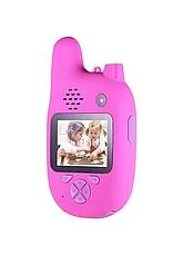 Детский фотоаппарат камера рация Walkie Talkie HD (Розовый), фото 2