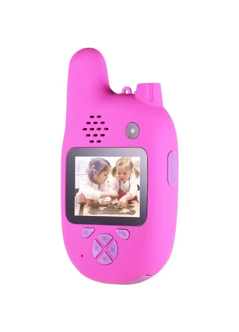 Детский фотоаппарат камера рация Walkie Talkie HD (Розовый) - фото 2 - id-p116477082