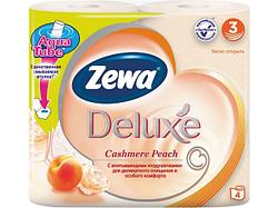 Бумага туалетная 3-х слойная Deluxe Peach 4 рул. Zewa