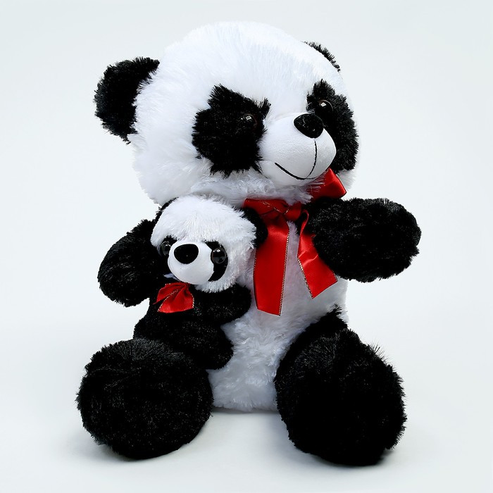 Мягкая игрушка «Панда с малышом» - фото 1 - id-p199390848