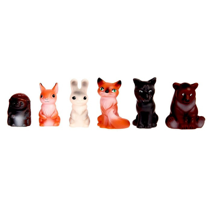 Набор резиновых игрушек «Животные леса» - фото 2 - id-p199411558