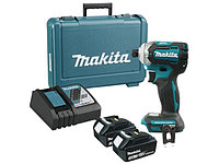 Аккум. шуруповерт MAKITA DTD 170 RFE в чем. (18.0 В, 2 акк., 3.0 А/ч Li-Ion, 4 скор., 170 Нм, шурупы до 13 мм)