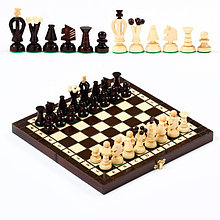 Шахматы "Королевские", 28 х 28 см, король h=6 см, пешка h-3 см