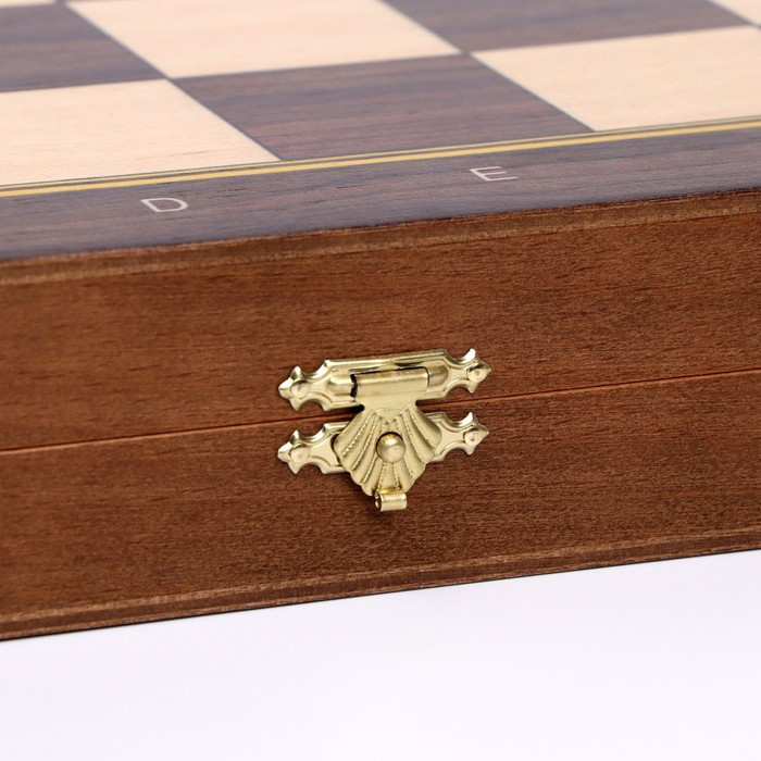 Шахматы "Баталия", утяжеленные, буковые, (король h-9 см, пешка h-4.4 см), доска 37 х 37 см - фото 3 - id-p199414612