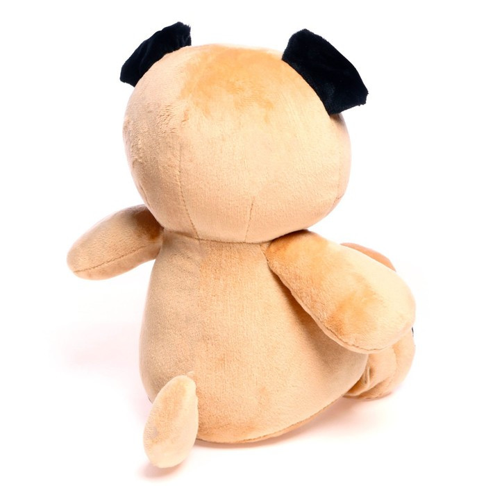 Мягкая игрушка «Собака Мопс», с сердечком на груди, 25 см - фото 3 - id-p199391033