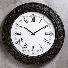 Часы настенные, серия: Классика, "Мальта", плавный ход, d-60 см, циферблат 43 см