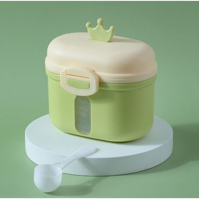 Контейнер для хранения детского питания «Корона», 240 гр., цвет зеленый - фото 1 - id-p199398988