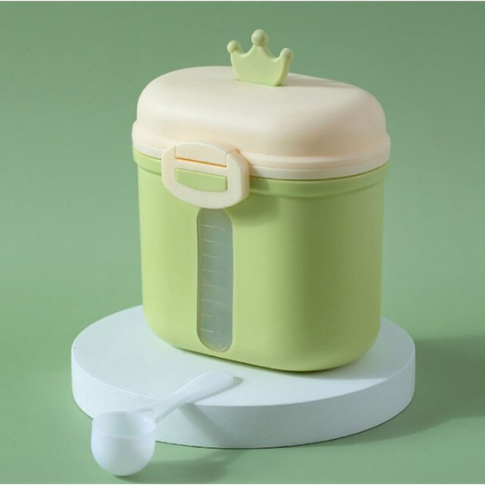 Контейнер для хранения детского питания «Корона», 360 гр., цвет зеленый - фото 1 - id-p199398995
