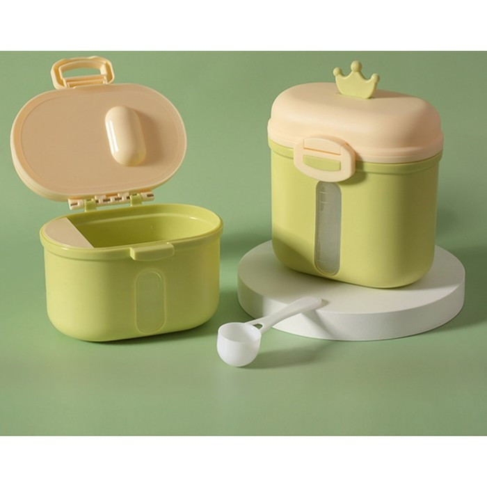 Контейнер для хранения детского питания «Корона», 360 гр., цвет зеленый - фото 2 - id-p199398995