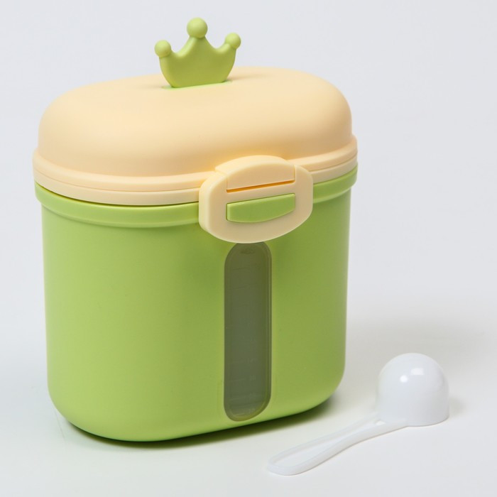 Контейнер для хранения детского питания «Корона», 360 гр., цвет зеленый - фото 3 - id-p199398995