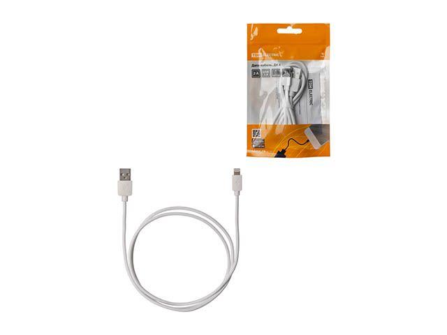 Дата-кабель, ДК 6, USB - Lightning, 1 м, белый, TDM - фото 1 - id-p199388452