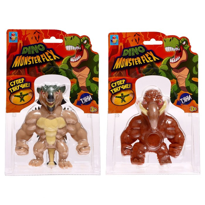 Тянущаяся фигурка Monster Flex. Dino, 14 см, 14 видов, МИКС - фото 3 - id-p199400362