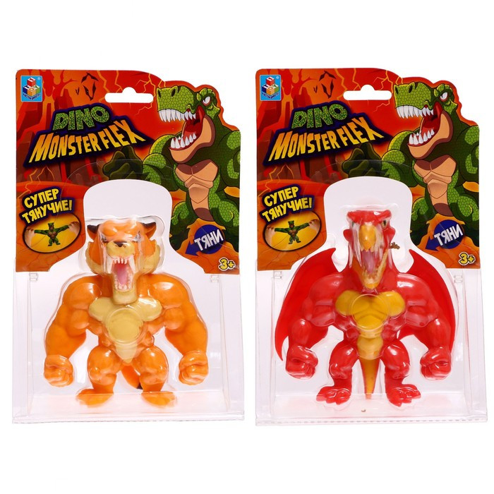 Тянущаяся фигурка Monster Flex. Dino, 14 см, 14 видов, МИКС - фото 6 - id-p199400362