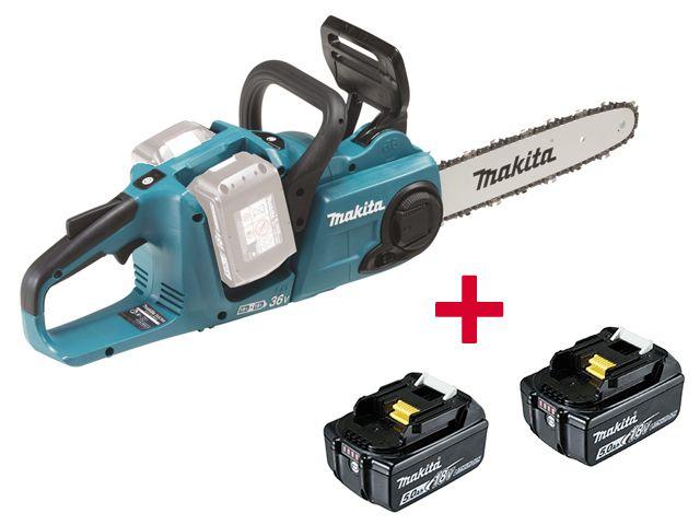 Аккум. пила цепная MAKITA DUC 303 Z шина 30 см (12"), 3/8, 1.1 мм + АКЦИЯ (2 аккумулятора) (18.0 В, 2 акк.5.0