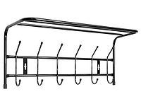 Вешалка настенная металлическая с полкой ВП6, NIKA (605х265х245 мм. Цвета в ассортименте.)