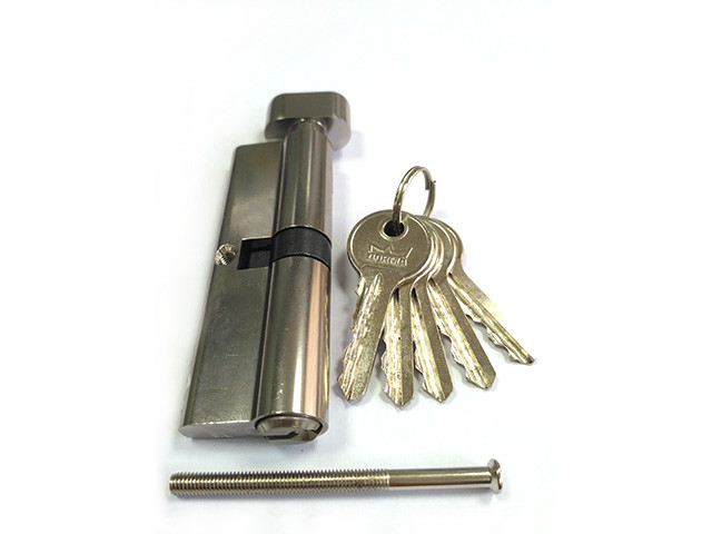 Евроцилиндр с вертушкой DORMA CBF-1 70 (35x35В) никель (английский ключ) - фото 1 - id-p199395572