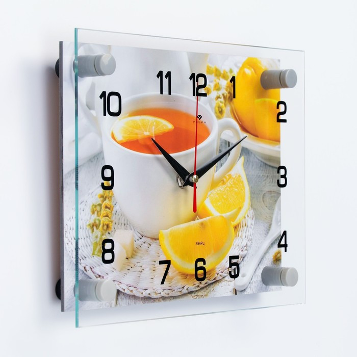 Часы-картина настенные, серия: Кухня, "Чай с лимоном", 20 х 26 см - фото 2 - id-p199417800