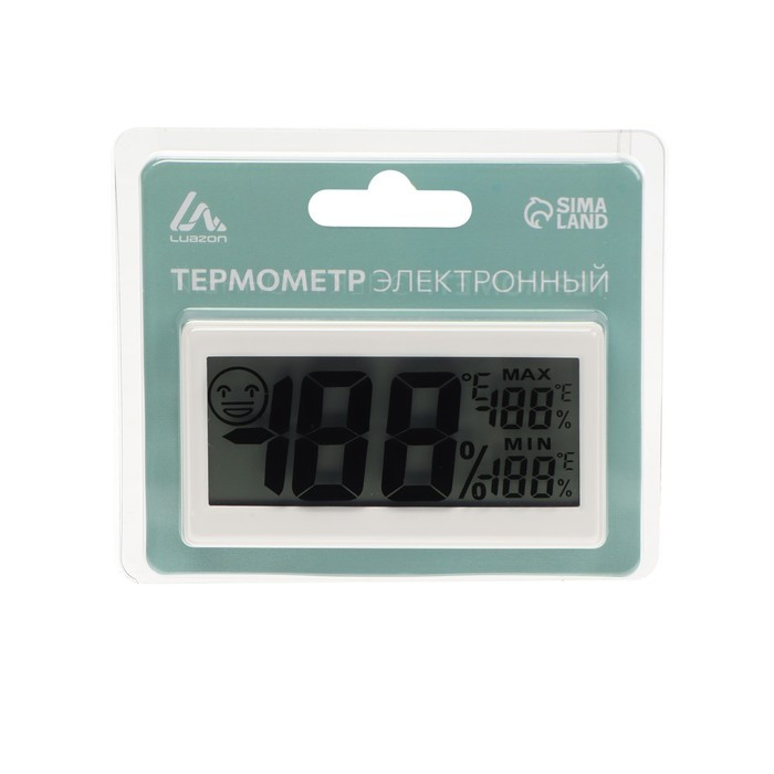 Термометр Luazon LTR-11, электронный, с гигрометром, белый - фото 3 - id-p199418813