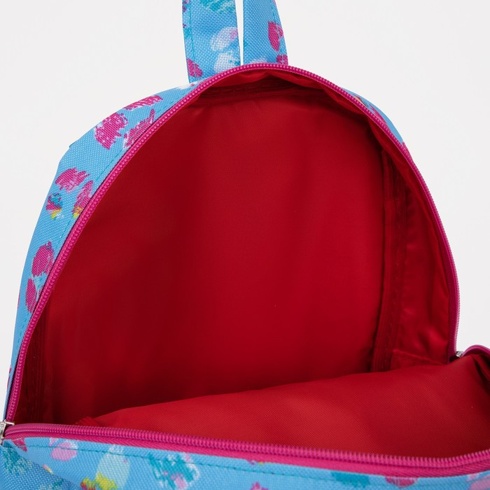 Рюкзак на молнии, наружный карман, светоотражающая полоса, цвет голубой - фото 5 - id-p199429899