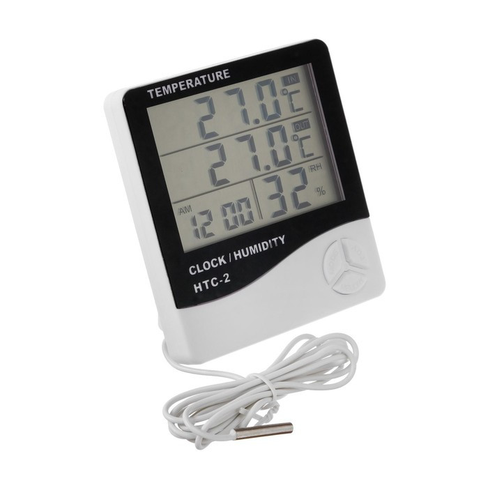 Термометр Luazon LTR-16, электронный, 2 датчика температуры, датчик влажности, белый - фото 2 - id-p199418817