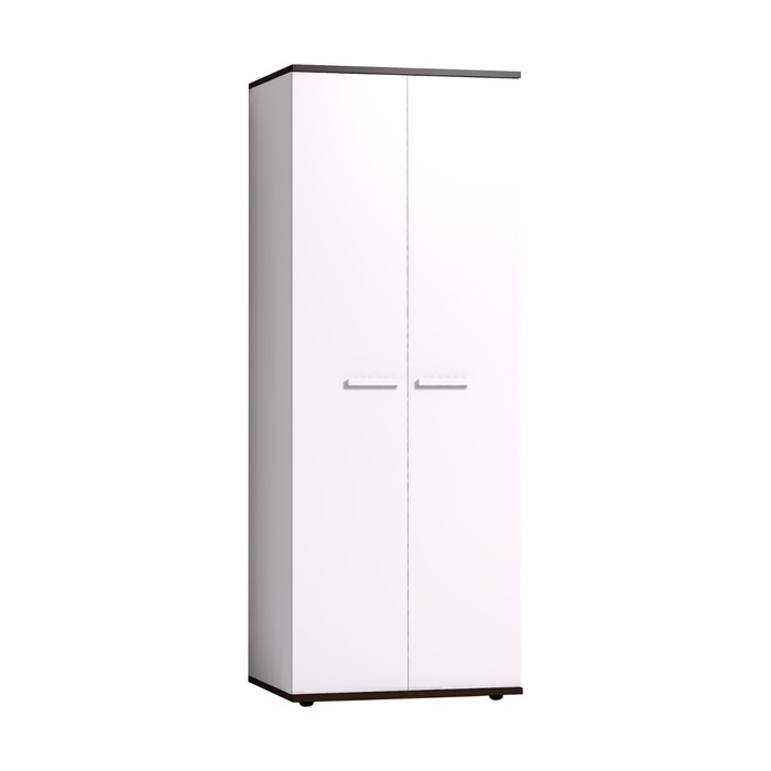 Шкаф для одежды «Норвуд 12», 798 × 590 × 2125 мм, цвет белый / орех шоколадный - фото 1 - id-p199433918