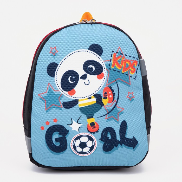 Рюкзак детский на молнии, светоотражающая полоса, цвет синий - фото 3 - id-p199429921