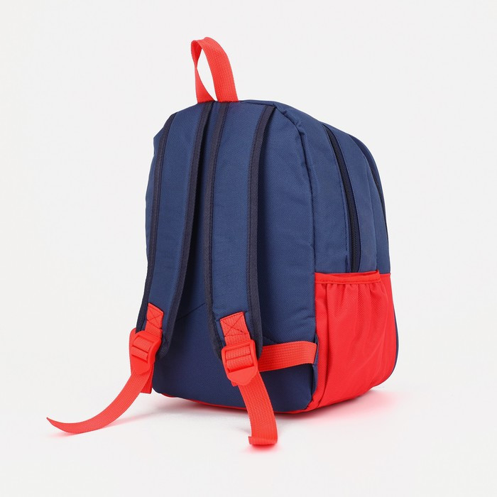 Рюкзак на молнии, цвет синий/красный - фото 2 - id-p199429933